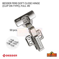 BESSER FR90 SUS304 Soft Close Hinge (Clip on Type) Full Overlay 0 - 50 PCS