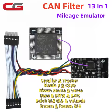 CG100 CG100X CAN Filter Universal 13 in1 for Chevrolet Onix Benz BMW Mazda Nissan Mileage odometer K