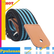  Fashion Double Color Stripe Cotton Webbing Adjustable Ukulele Shoulder Strap