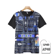 Mechanic Tools Screwdriver T-Shirt Kids and Adults 3D Printing LP3D-A749