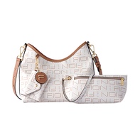 Fion Classic Casual Underarm Bag Large Capacity Shoulder Bag Soft PVC Fabric Lining Non-Washable You