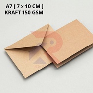 Vintage brown kraft envelopeA7 150 gr | 7x10 cm envelope | A7 aesthetic envelope