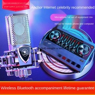 Ten lights V10 live broadcasting equipment full set of sound card singing mobile phone special wireless microphone integ