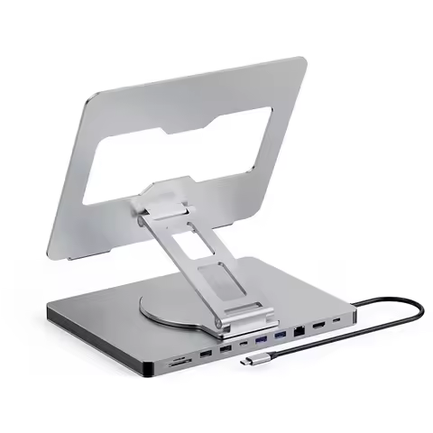 Laptop Stand Docking Station Type C Ten in One 4k60hz Mesh Port Rotating Folding Universal Stand Doc