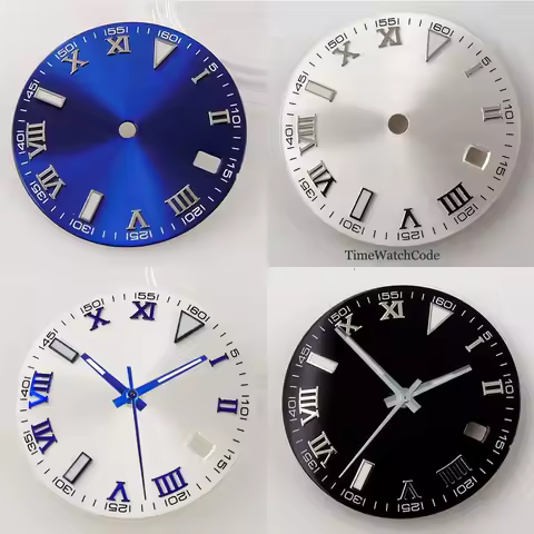 29mm Luminous Watch Dial Roman Number Watch Face Hands For NH35A ETA 2824 PT5000 ST2130 Miyota 8215 