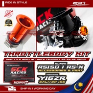 Throttle Body Kit SCK Racing RS150 RSX150 Y16ZR 32mm 34mm 36mm 40mm Trumpet Only Winner X RSX Excite