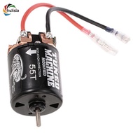 chulisia RC Car 4 Pole 12 Slot 55T 540 Brushed Motor for 1/10 Axial SCX10 RC4WD D90