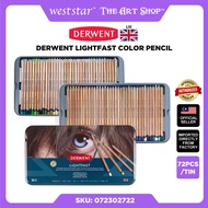 [Weststar TAS] Derwent Lightfast Color Pencil (Oil-Based Colour Pencil) | 72 Colors