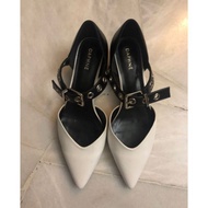 Original Daphne White Mule Sandal with Buckle