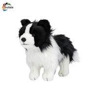 chulisia Border Collie Stuffed Dog Authentic-Looking Border Collie Stuffed Toy Surface
