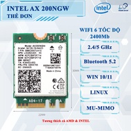Intel AX200 WiFi 6 Bluetooth 5.2 WiFi Card | High Speed for Laptop & PC