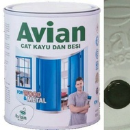 Cat Avian Minyak Besi dan Kayu Black Matt Hitam Dop