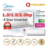 Midea Inverter 1.0hp/1.5hp / 2.0hp /Wall Split Type Xtreme Cool Series MSXS-10DRN8/MSXS-13CRDN8 / MS