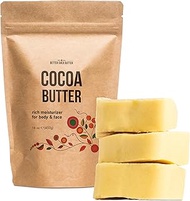 Better Shea Butter Raw Cocoa Butter - Unrefined, 100% Pure, Food Grade - Use for Cocoa Lip Balm, Str