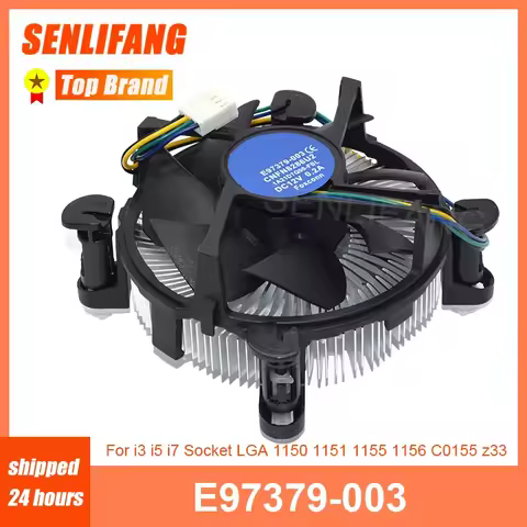 For Intel E97379-003 Core i3/i5/i7 Socket LGA1150/1155/1156 4Pin Quiet Heat Sink With 90mm CPU Fan A