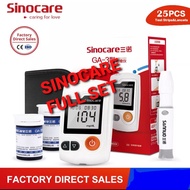 Sinocare GA-3 Blood Glucose Meter Sugar Monitoring 25 Test  Strips