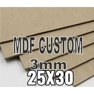 Mdf 3mm 25*30