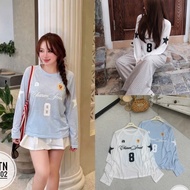 Long paper T-shirt with tag number 8, personality 26602