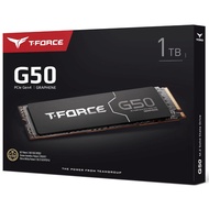 T-Force G50 M.2 PCIe 4.0 Gen4x4 NVMe SSD 512GB / 1TB / 2TB / 4TB Read Write Up To 5000 / 4800 MB/s