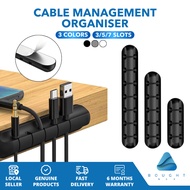 Cable Management Organizer 3/5/7 Slots - Adhesive Wire Holder, Power Clip, Cord & Charging Accessory