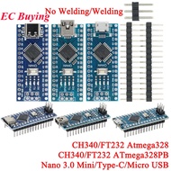 Nano V3.0 3.0 Mini/Type-C/Micro USB Controller Development Board Module for arduino CH340 FT232 Driv