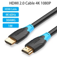 Vention สาย HDMI 4พัน HD สายทีวีความเร็วสูง HDMI 2.0ชายกับชายเคเบิ้ล3D ผลแล็ปท็อปคอมพิวเตอร์เชื่อมต่