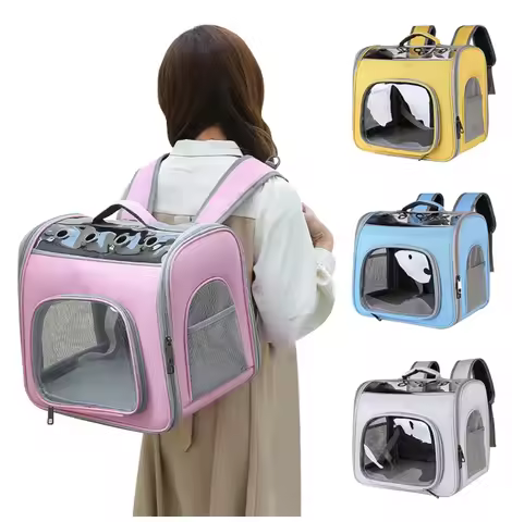 Pet Cat Carrier Bag Outdoor Travel Backpack for Cats Small Dogs Breathable Cat Carrying Bag Suitable