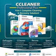 CCleaner Professional Plus 2024 Latest Full Version | Including Recuva + Defraggler + Speccy