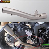 Titanium for Kawasaki Ninja ZX6R ZX-6R 636 2024-2025 Motorcycle Exhaust Mid Link Pipe Connect ID:51m