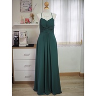 Green Long Dress AZAZIE Brand S-M
