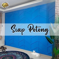 Siap Potong - Modern Wainscoting / Accent Wall / Batten Wall / Kayu Panel Hiasan Dinding Viral/ Board and Batten