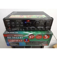 Amplifier AV-3022BT 1200 x 2Watts BT/USB/SD/FM DB Audio Professional Digital Karaoke Amplifier