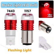 1pcs Car Brake Light LED Bulb Strobe Flashing 1157 7443 LED Projector Auto Tail Bulb