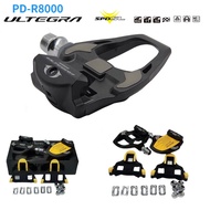 Shimano Ultegra PD-R8000 Pedals Road Bike Clipless Pedals with SPD-SL R8000 Cleats Pedal SM-SH11 box road bike pedals