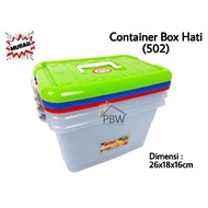 Container Box Hati 502 Plastik Mikiwa / Container Mini Plastik / Box Plastik / Tempat Penyimpanan Bo