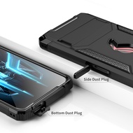 ZSHOW Armour Case for ASUS ROG Phone 3 Case Air Trigger Compatible with Kickstand and Dust Plug Military Grade Drop Protection