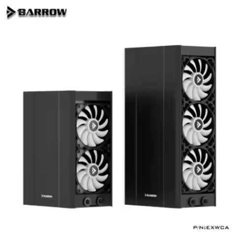 Barrow External Water Cooling Dock ITX Case Supports Dual 240 360mm Radiator+DDC Pump Reservoir+FAN+