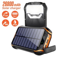 Cross-border outdoor waterproof solar power bank26800mAh Wireless Charging Fast Charging Power Bank 