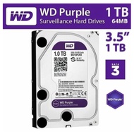 1 TB HDD (ฮาร์ดดิสก์กล้องวงจรปิด) WD PURPLE 5400RPM SATA3 (WD10PURZ) WARRANTY 3 - Y
