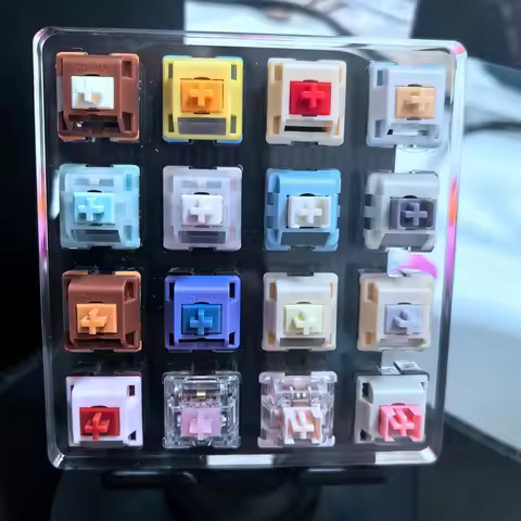16key HMX KTT Outemu Brands Switch Acrylic Tester Linear Tactile Silent Mechanical Keyboard Switch S