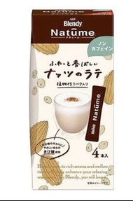 日本AGF Blendy 杏仁拿鐵 （無咖啡因）4包