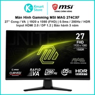 MSI MAG 274CXF Gaming Monitor | 27" Curved VA / FHD / 280Hz / 0.5ms / HDR | Input HDMI / DP | Monito