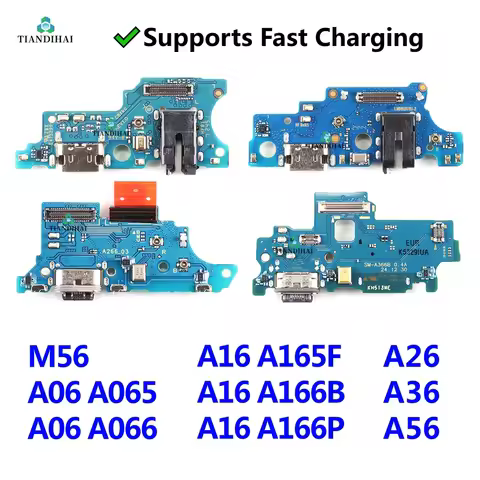 For Samsung Galaxy A26 A36 A56 A16 M56 A06 4G 5G A166B A166P A266B A366B USB Charging Port Flex Cabl