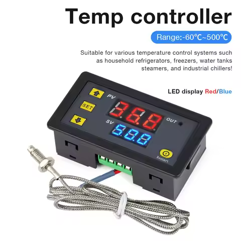 W3230 -60~500 Controller Accuracy Sensor Digital Thermostat Regulator Microcomputer Temperature Cont