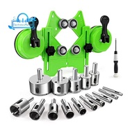 17 PCS  Hole Saw Kit Drill Bits Sets Hollow Drill Set with Double Suction Cups Guide Jig Fixture Fro