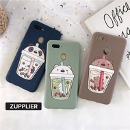 Oppo A31 2020 Case Milk Tea We Bare Bears Soft Cover Silicone TPU Case