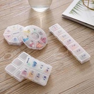 Japanese Pill Box Portable Sub-Packing Medicine One Week Seven-Day Pill Mini Portable 7-Day Weekly P
