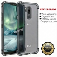 For LG G7 G7+ ThinQ G710EM G710 PM G710VMP Slim Translucent Soft Silicone Jelly Case with Four Reinf