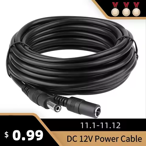 DC12V power extension cable connector, suitable for closed-circuit television surveillance cameras, 