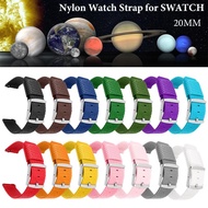 Original ❐❁☎ Nylon Watchband for SWATCH Strap 20MM For Omega MoonSwatch Planet Series Wristband Replacement Women Watch Accessories